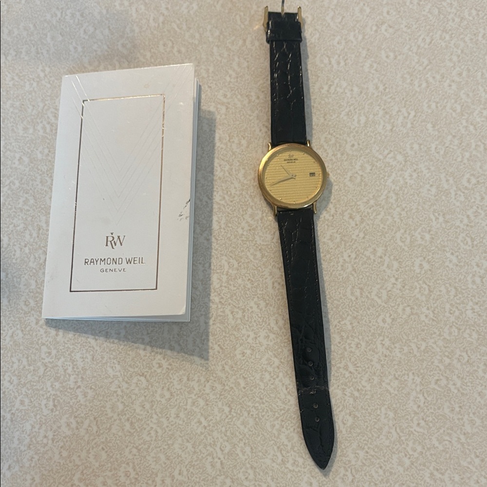 Raymond Weil Gold and Black Men's Watch